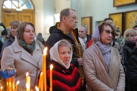 Молебен для семей военнослужащих прошёл в Успенском соборе