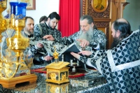 Правящий архиерей совершил первую в этом году литургию Преждеосвященных Даров