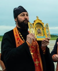 В Хабаровск прибыла главная икона Воздушно-космических сил Российской Федерации «Спас Нерукотворный»