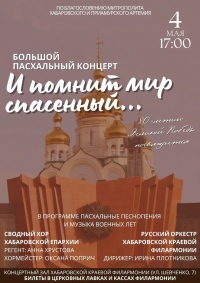 Большой Пасхальный концерт «И помнит мир спасенный…»