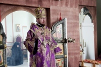 В день памяти сорока мучеников Севастийских правящий архиерей возглавил богослужение в Свято-Петропавловском женском монастыре