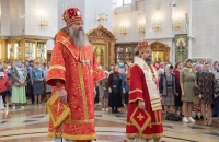 Митрополит Артемий совершил Божественную литургию в  кафедральном соборе Хабаровска