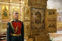 В Хабаровск пребыла икона Главного храма Вооруженных Сил России «Спас Нерукотворный»