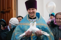 Благовещение в Елизаветинском храме Хабаровска. 7 апреля 2014 г.