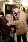 Прибытие  мироточивой иконы Божией Матери «Умягчение злых сердец» в Хабаровск и её встреча в Спасо-Преображенском соборе. 6 ноября 2011 г.