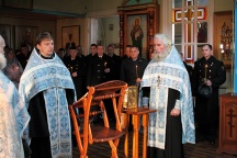 Молебен с участием сотрудников Пограничного управления. 2 декабря 2011г