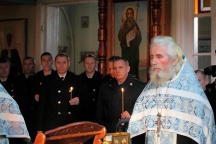 Молебен с участием сотрудников Пограничного управления. 2 декабря 2011г