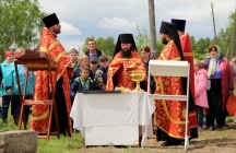 Установка креста. Село Вознесенское. 1 июня 2019